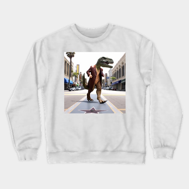 LA Business Dino Crewneck Sweatshirt by firstnamewarren